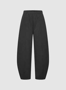 UR国内代购2026春季女装休闲日常通勤松紧腰九分弯刀裤UWH660016