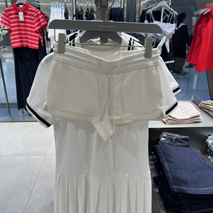 UR国内代购2025夏季 女装时尚休闲松紧腰抽绳超短款短裤UYU650022