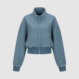 UR国内代购2026春季新款女装潮流复古拉链立领牛仔外套UWJ860022