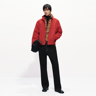 UR国内代购2026春季男装时尚立领拉链超宽松夹克外套UMF160014
