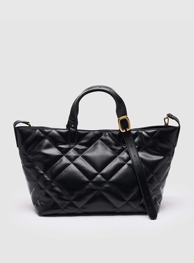 UR国内代购2025冬季女士气质菱格绗缝托特单肩斜挎包UAWB60034