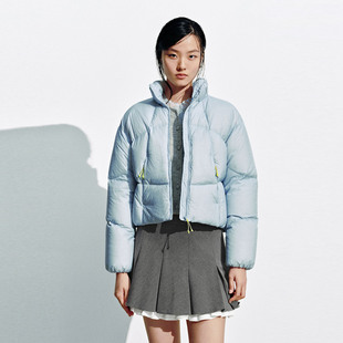 UR国内代购2025冬季女装休闲立领拉链绗缝宽松羽绒服UYL150068