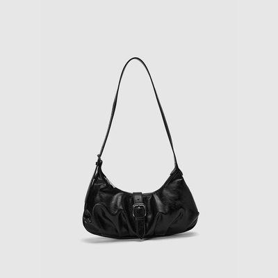 UR国内代购2026春季新款女士百搭气质褶皱皮带单肩包UAWB60076