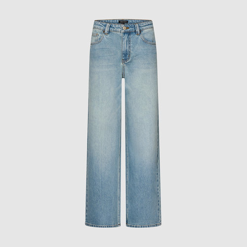 UR国内代购2025秋季女装休闲风复古水洗直筒牛仔长裤UWG850187