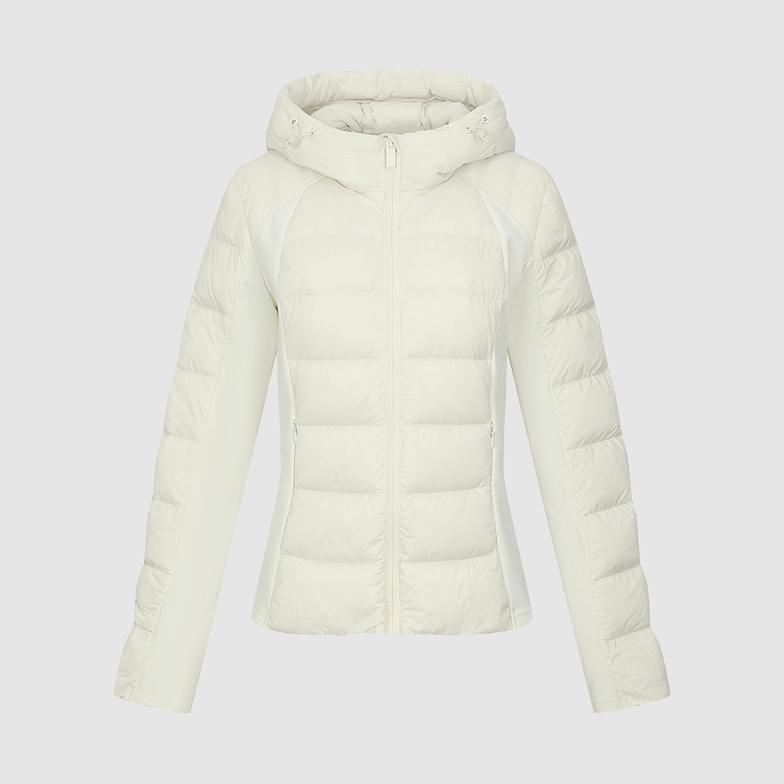 UR国内代购2025冬季女装休闲连帽抽绳收腰拉链羽绒服UYL150129