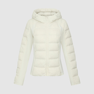 UR国内代购2025冬季女装休闲连帽抽绳收腰拉链羽绒服UYL150129