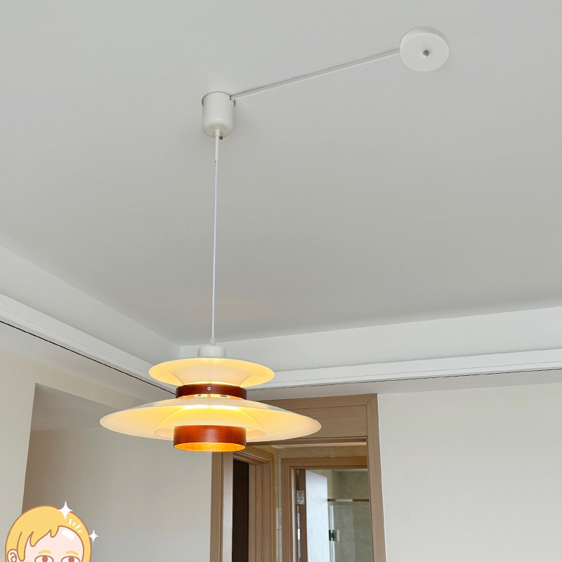 吊灯移位器餐厅风扇灯简洁改位神器换位挪位底座DIY免开槽配件