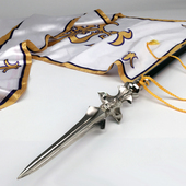 Fate系列动漫武器模型 拼单预定 黑白可选 贞德枪旗1 1全金属材质