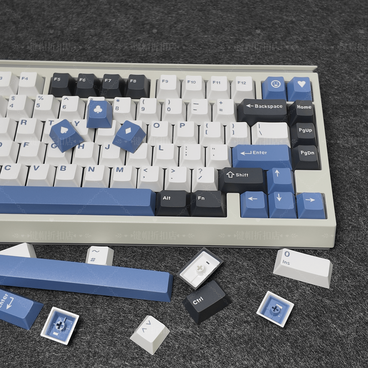 原厂北极圈三拼色小全套163键