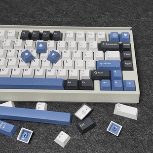 原厂北极圈三拼色小全套163键ABS材质CHERRY樱桃客制化磁轴键盘帽