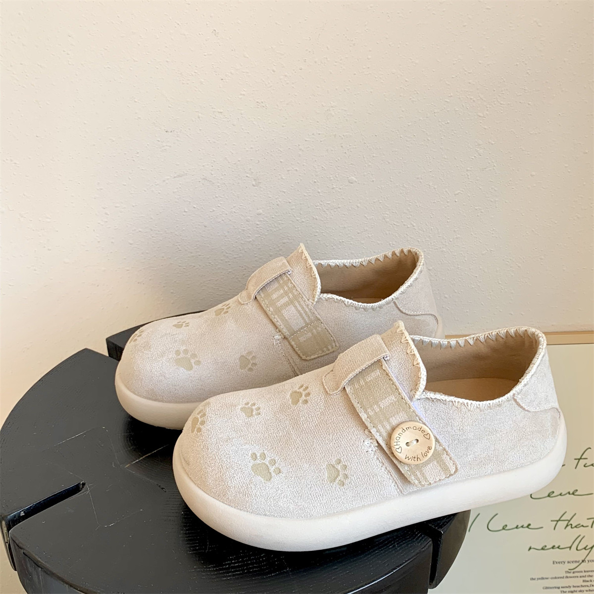 可爱百搭薄款厚底勃肯鞋女2026春季新款全包魔术贴轻便软底单鞋,女鞋,勃肯鞋/软木鞋,淘宝优惠券,粉丝福利购,淘宝优惠卷