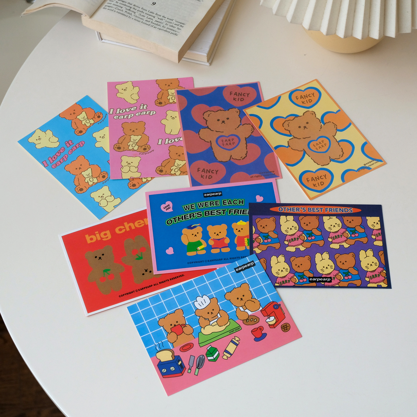 卡通小熊装饰卡片礼物卡