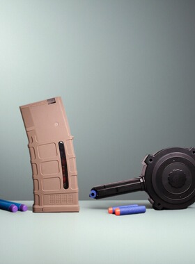 软弹精击PDX弹夹sr16弹鼓slr短弯416 L5金属短直夹精击4代弹鼓