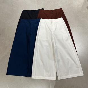 气球裤 2026春季 通勤皮马棉纯色宽松休闲九分阔腿裤 欧货时尚 女 新款