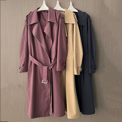 欧货女装2025秋季新款宽松风衣