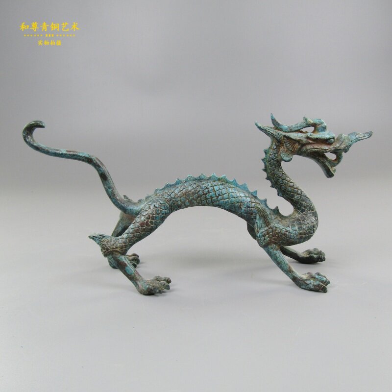 仿古青铜器龙家居摆件工艺礼品开业铜龙古典装饰品大厅办公室书房