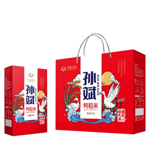 黑龙江大米孙斌大米鸭稻米礼盒装4千克 包装