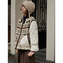 Botanique植物学 摇粒绒拼接新雪丽棉服 假两件