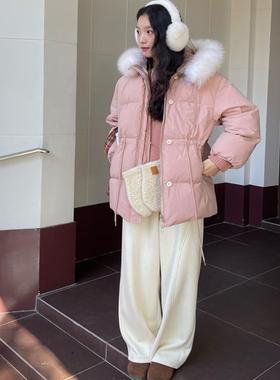 【现货】Botanique植物学 first love狐狸毛90白鸭绒小雪人羽绒服