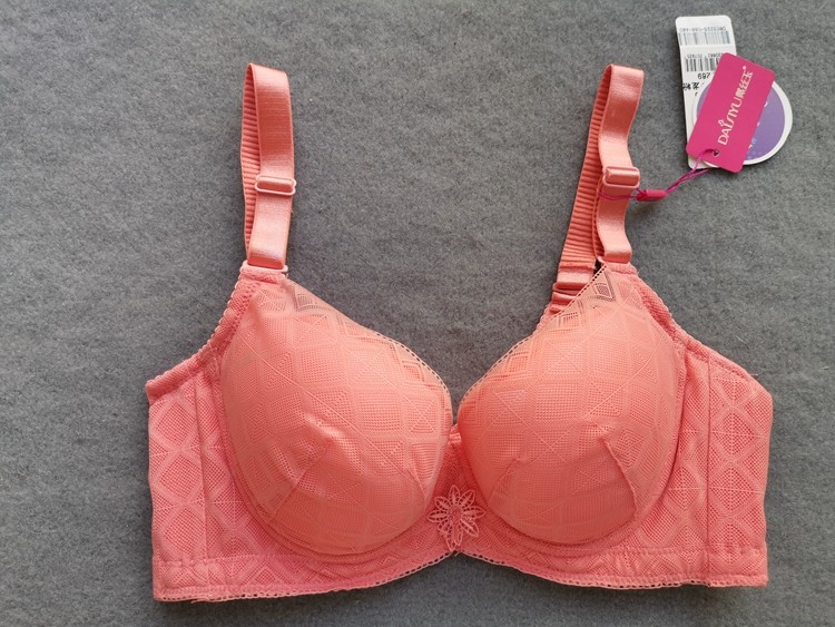 戴丝系列dw66225厚杯蕾丝a杯小胸mm聚拢调整型文胸75a80a