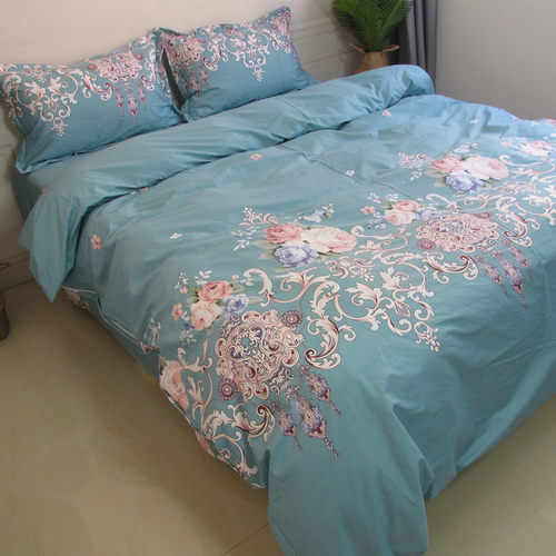 全棉斜纹床单单件双人田园花卉