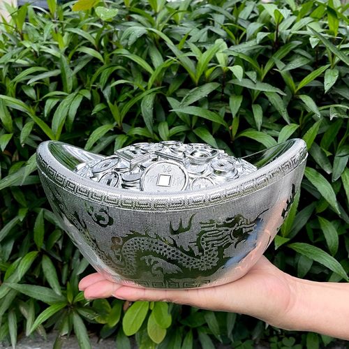 仿真银元宝招财风水金元宝摆件