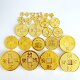 仿真古币铜钱镀金塑料大金钱康熙通宝小金币招财进宝居家摆件送礼