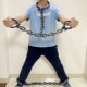 万圣节舞会表演道具影视囚犯手链脚链铁链刑具镣铐锁链抖音直播用