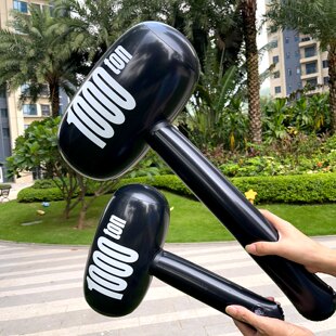 充气榔头千吨锤1000吨锤子结婚生日派对道具广告游戏活动气柱黑锤