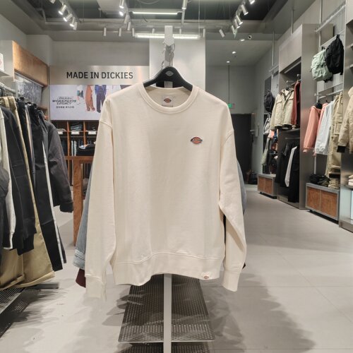 Dickies 25秋冬新款贴布绣休闲美式圆领卫衣 DK013108 男女同款