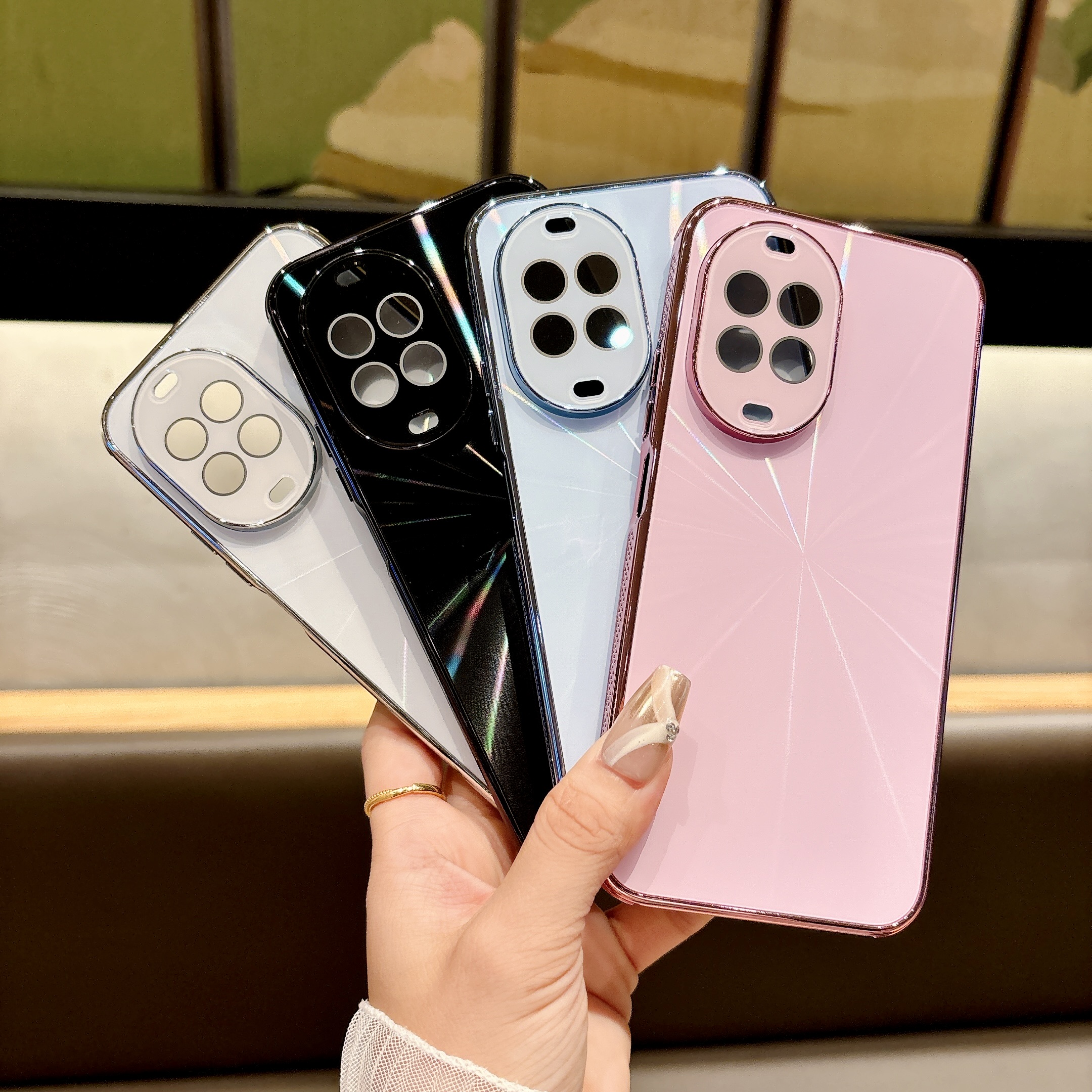 镭射CD纹散热边电镀适用华为nova14壳新款nova14pro2025网红爆款简约14ultra小众高级感自带镜头膜保护套