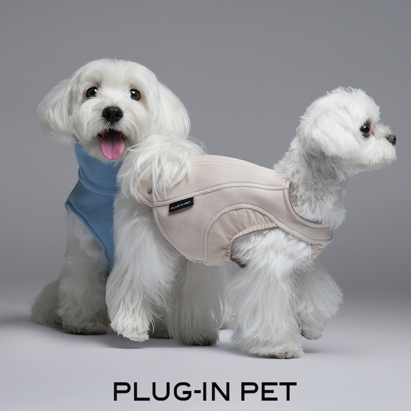 PLUG-IN PET鱼骨结构拼接无袖背心 机能风马甲 Petisan