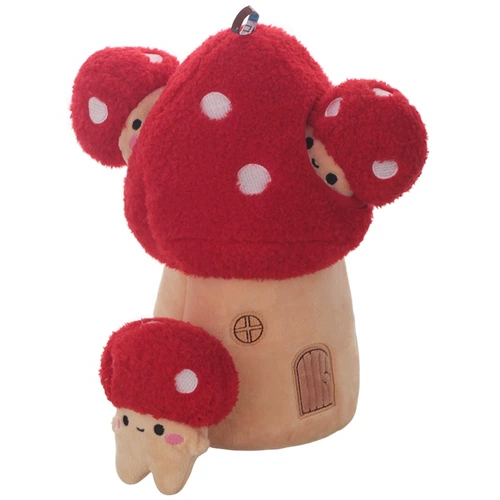 Грибной дом и три маленького гриба Qimin Onemic Vocal Tour Tour Tibetan Toy Dog Petisan