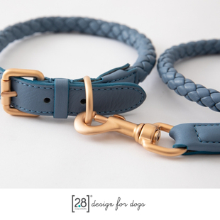 真皮编织项圈 断码 捡漏 手工脖圈Petisan 2.8意大利宠物狗出行