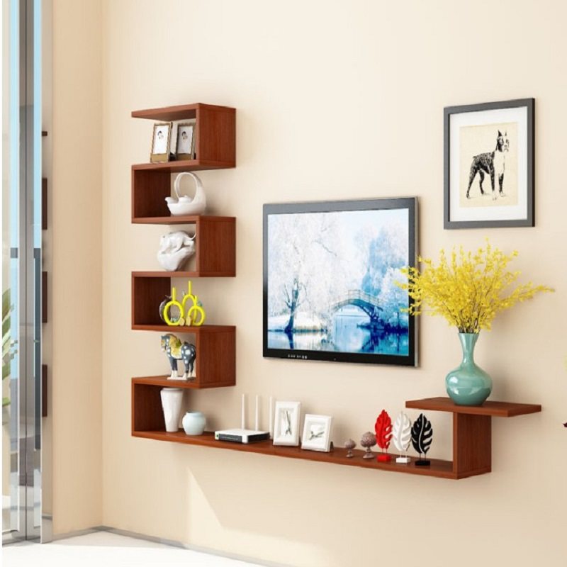 壁挂电视柜省空间墙上置物架创意格子简易收纳装饰架机顶盒置物架|msdalam kategori perabot kediaman, kabinet, kabinet TV - dari Buy2taobao.com untuk memberikan perkhidmatan ejen Taobao profesional membeli
