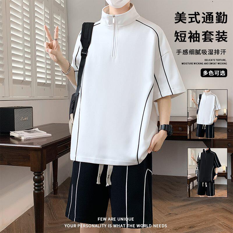 2618803夏季新品2026运动套装男夏季跑步速干衣短袖T恤宽松冰丝打