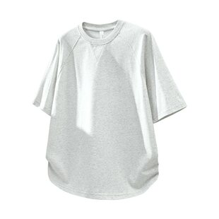 透气运动休闲简约百搭短袖 2026新款 宽松薄款 潮流韩版 T恤男女夏季