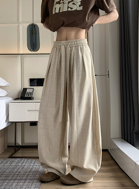 2026 春季新款 内景新中式仿麻弯刀裤M-5XL HK26152-特P25-控价48