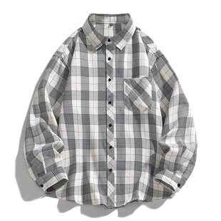 C2599爆款 情侣格子衬衫