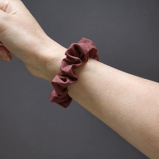 韩国进口基础款 小肠圈气质简约高弹力不勒发纯色发圈头绳发饰新款