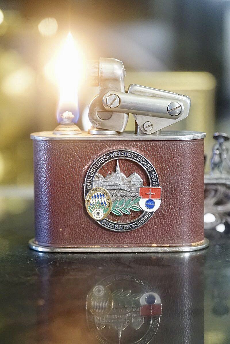 【贴章 目录入册款】30年代德国卡尔威登特殊款古董煤油打火机