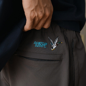 宽松休闲轻薄透气美式 基础速干五分裤 夏季 Battles野鸭刺绣短裤