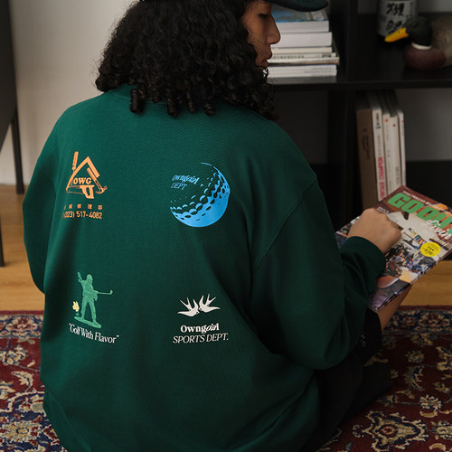 Battles高尔夫彩标口袋长袖