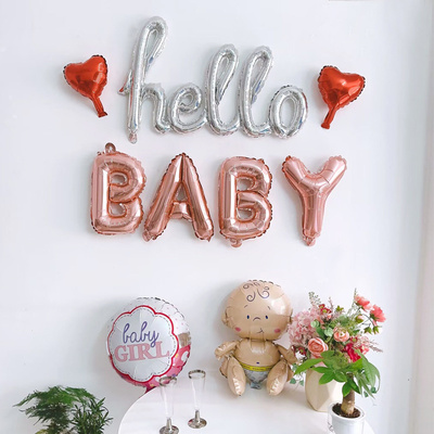 迎婴宝宝派对气球babyshower