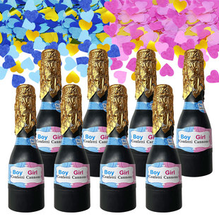 性别揭示派对礼花筒boy or girl男女宝宝揭晓枪炮氛围拍照道具