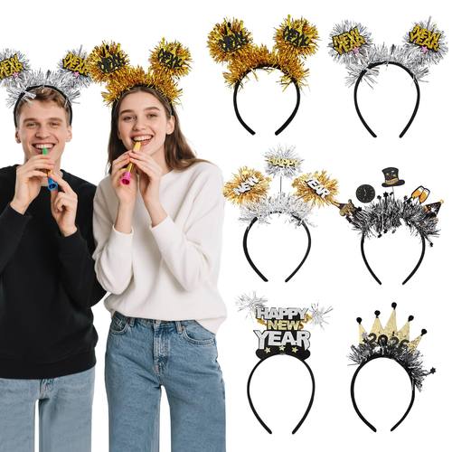 2026新年发箍五角星星头饰