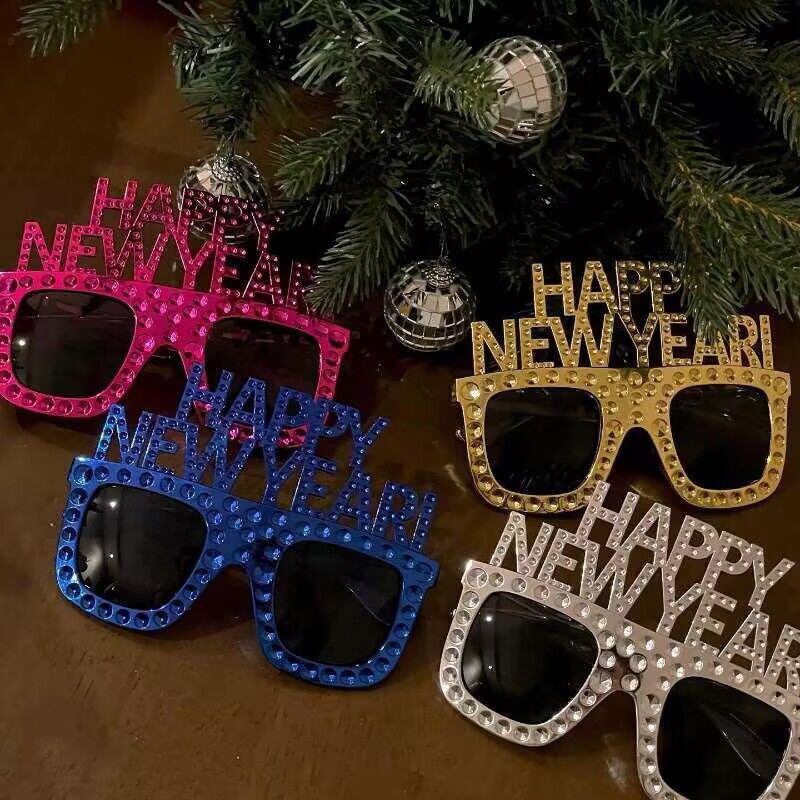 HAPPYNEWYEAR眼镜跨年道具用品