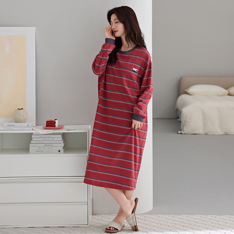 少女百搭居家纯棉睡裙女款带胸垫2025新款夏季睡衣家居服秋季甜美