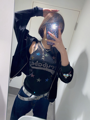 水钻五角星七彩背心百搭