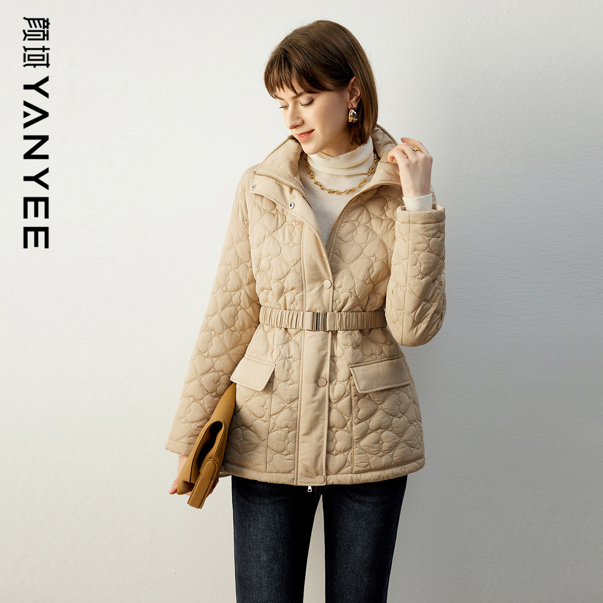 高级气质外套短款立领小香风棉衣